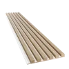 Dřevěné lamely ÚZKÉ na BÍLÉ desce (MDF), DUB PŘÍRODNÍ, FINISH FOLIE, 24 x 300 x 2750 mm (0,825 m2)