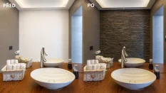Betonový obklad, Z BETONU, SIERRA 3, šedá, 80 x 550 mm, tloušťka 12-32 mm, 0.4 m2