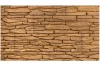 Betónový obklad, Z BETÓNU, CALIFORNIA 3 - mocca, stredne hnedá, 150 x 550 mm, hrúbka 12-33 mm, 0.5 m2