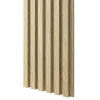 Drevené lamely ÚZKE na LAMINOVANEJ doske (MDF), EURÓPSKY DUB, CPL PREMIUM + MDF, 24 x 300 x 2750 mm (0,825 m2)