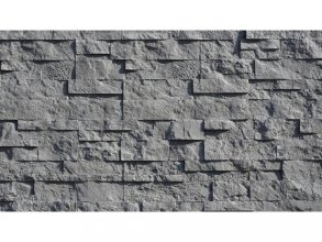 Betonový obklad, Z BETONU, TOLEDO 2, tmavě šedá, 100 x 308 mm, tloušťka 9-26 mm, 0.49 m2