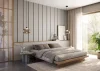 Designový obkladový panel JAPANDI (MDF), PÍSKOVĚ BÉŽOVÁ, 24 x 300 x 2750 mm (0,825 m2)