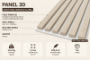 Dřevěné lamely ÚZKÉ na BÍLÉ desce (MDF), DUB SONOMA, FINISH FOLIE, 24 x 300 x 2750 mm (0,825 m2)