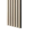 Dřevěné lamely ÚZKÉ na ČERNÉ desce (MDF), DUB SONOMA, FINISH FOLIE, 24 x 300 x 2750 mm (0,825 m2)