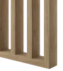 Deliaca lamelová stena s podstavcom - voľne stojaca, 990 x 2005 mm, (MDF), DUB PRÍRODNÝ - Typ lamiel: Kolmé na základňu