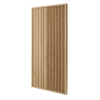 Deliaca lamelová stena - DÚB PRÍRODNÝ, (kompletná sada), MDF + FINISH FOLIE, 29 predpripravených šírok 510 - 2750 mm, ľubovoľná výška (maximálne 2750 mm), 70 mm hrúbka - Typ lamiel: Otočné