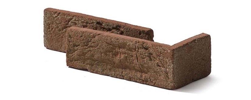 Cihlový obklad, ROH, Z BETONU, COUNTRY 668, tmavě hnědá, tloušťka 14-17 mm, 0.48 m2