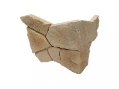 Sádrový obklad, ROH, ZE SÁDRY, NANGA 1, bílá, 160 - 270 x 220 mm, tloušťka 12-30 mm, 0.24 m2