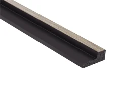 VZORKA - Koncový profil pre vodotesný lamelový panel (päť lamiel) - pravý - 135 x 29 x 12 mm - DUB ŠEDÝ