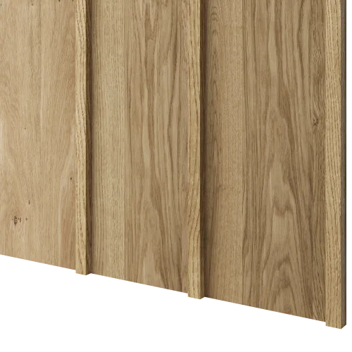 Designový obkladový panel JAPANDI (MDF), DUBOVÁ DÝHA, 24 x 300 x 2750 mm (0,825 m2)