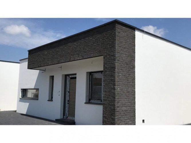 Cihlový obklad, Z BETONU, CAMBRIDGE 8, tmavě šedá, 208 x 63 mm, tloušťka 12-18 mm, 0.91 m2
