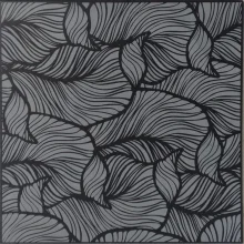 Stropní kazety moderní design - GLAMOUR 01 ČERNO-ŠEDÁ , 495 x 495 x 4 mm