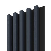 LINEA COMFORT 5 drevené lamely na doske - woodblue | black, 2650 x 246 x 30 mm