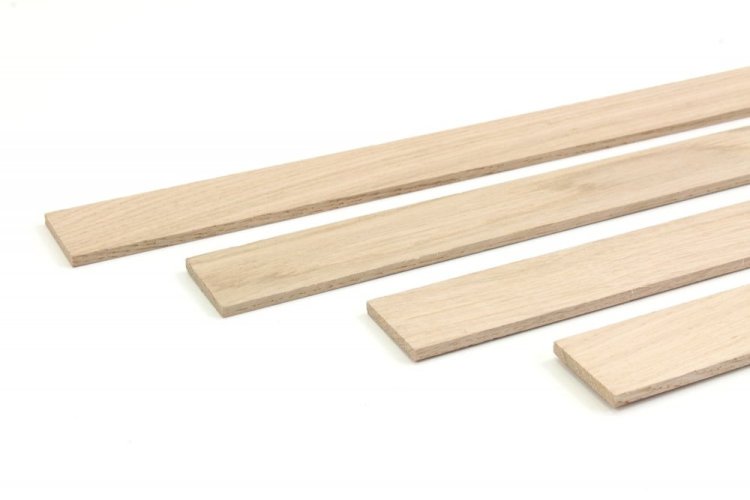 Dřevěná krycí lišta DUB - Povrchová úprava: Broušený - bez povrch. úpravy
