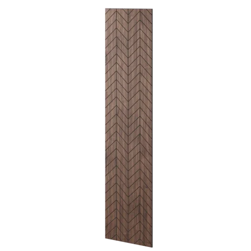 Veľkoformátový lamelový panel VERSIN - DYHA Z AMERICKÉHO ORECHA, 600 x 2750 x 11 mm, ČIERNY MDF PANEL