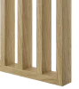 Deliaca lamelová stena s podstavcom - voľne stojaca, 990 x 2005 mm, (MDF), EURÓPSKY DUB CPL - Typ lamiel: Kolmé na základňu