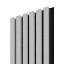 Dřevěná lamela ACOUSTIC LINE - glacier grey / černá