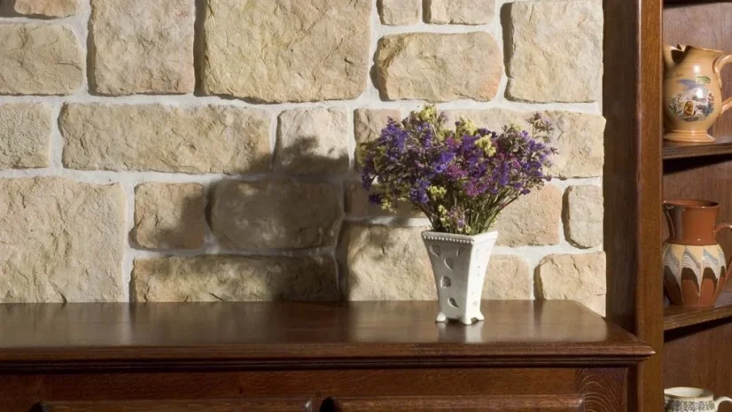 Betonový obklad, Z BETONU, CALABRIA 1 - mocca, hnědá, 110 - 360 x 70 -  270 mm, tloušťka 10-28 mm, 0.7 m2