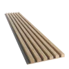 Drevené lamely ÚZKE na ČIERNEJ doske (MDF), DUB PRÍRODNÝ, FINISH FOLIE, 24 x 300 x 2750 mm (0,825 m2)