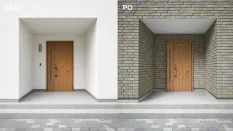 Betonový obklad, Z BETONU, MONSANTO 2, hnědošedá, 150 - 300 x 78 mm, tloušťka 7-26 mm, 0.42 m2