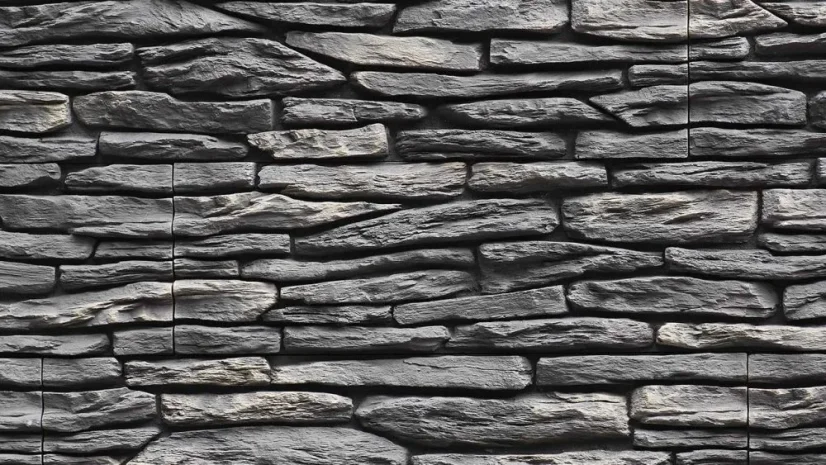 Betónový obklad, Z BETÓNU, CALIFORNIA 2 - grey, sivá, 150 x 550 mm, hrúbka 12-33 mm, 0.5 m2