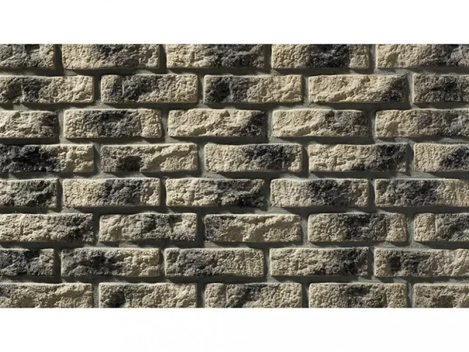 Cihlový obklad, Z BETONU, RUSTIK 526, šedá, 210 x 60 mm, tloušťka 10-18 mm, 1 m2