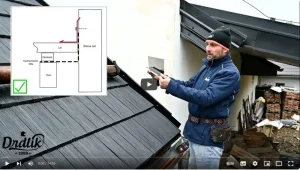 MONTÁŽNÍ VIDEO: Jak na UKONČENÍ KRYTINY U ŠTÍTOVÉ ZDI, KOMÍNU, STŘEŠNÍHO OKNA na plastovou krytinu EUREKO DDS II