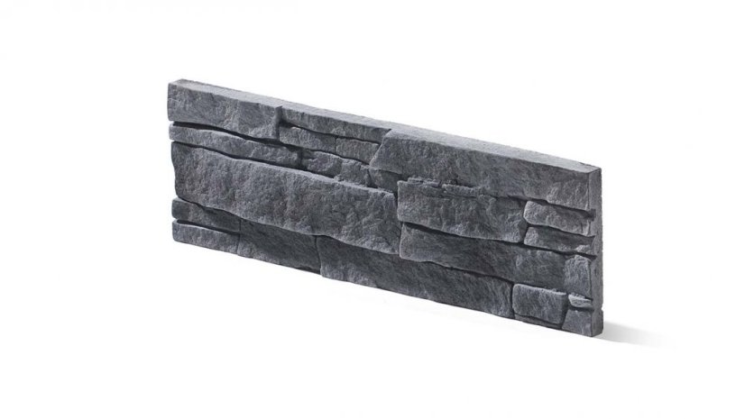 Betonový obklad, Z BETONU, MEXICANA 3 - graphite, šedá, tloušťka 10-30 mm, 0.5 m2