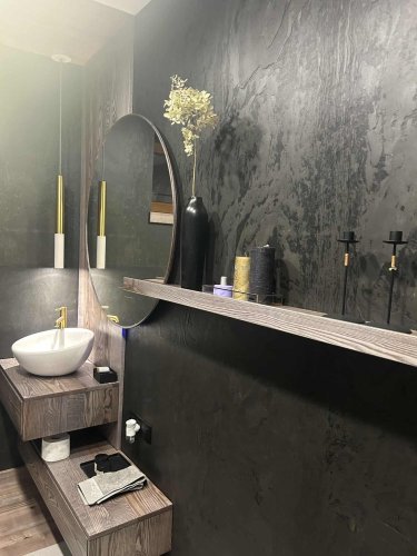 Kamenná dýha - Black Slate, 1220 x 610 x 3 mm