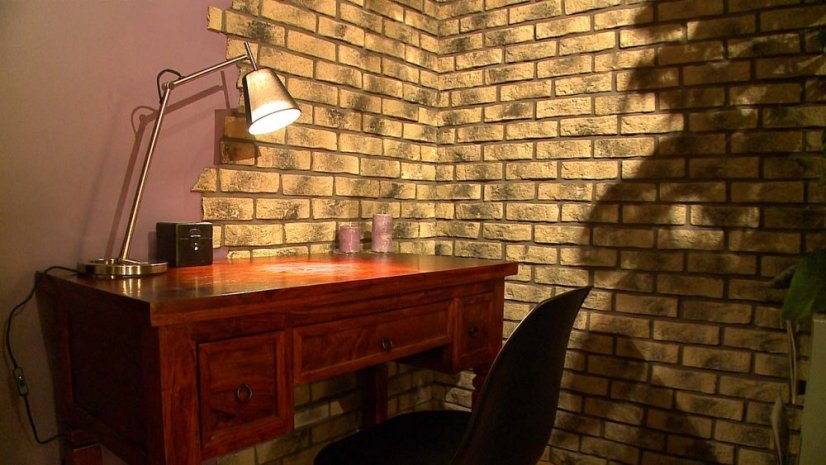 Cihlový obklad, Z BETONU, RUSTIK 548, hnědá, 210 x 60 mm, tloušťka 10-18 mm, 1 m2