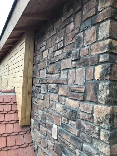 Kamenný obklad, Z BETONU, MIX Colorado, hnědo-černá, 150 – 500 x 100 – 300 mm, tloušťka 20 - 60 mm, 0,5 m2