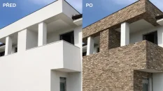 Cihlový obklad, Z BETONU, CAMBRIDGE 10, hnědá, 208 x 63 mm, tloušťka 12-18 mm, 0.91 m2