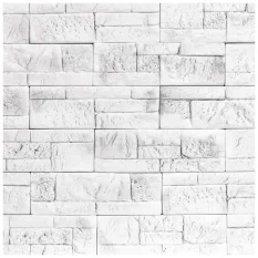 Kamenný obklad, ZE SÁDRY, SAVONA 1, bílá, 98 x 300 mm, tloušťka 16 - 19 mm, 0.44 m2