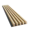 Dřevěné lamely ŠIROKÉ na ČERNÉ desce (MDF), EVROPSKÝ DUB CPL, 46 x 300 x 2750 mm (0,825 m2)