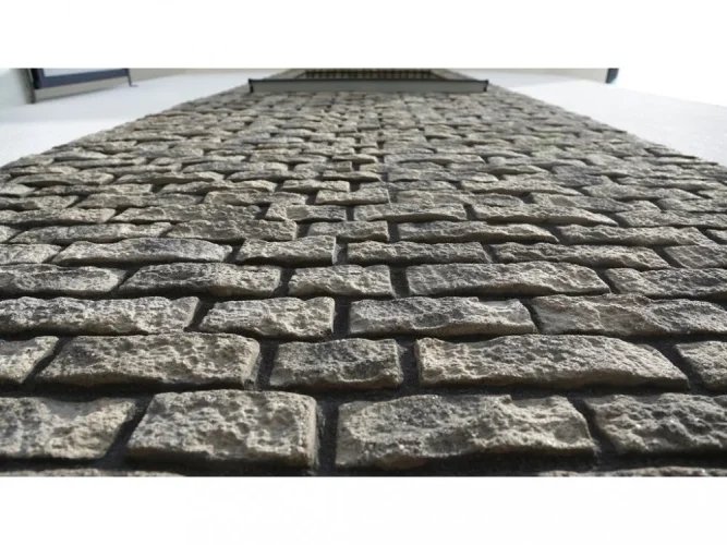 Cihlový obklad, Z BETONU, RUSTIK 526, šedá, 210 x 60 mm, tloušťka 10-18 mm, 1 m2