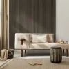 Akustický panel ACOUSTIC LINE - hakira beige | čierna, 2650 x 245 x 22 mm, lamely MDF + FINISH FOLE, akustický podklad FILC