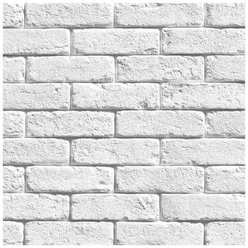 Cihlový obklad, ZE SÁDRY, OXFORD 1, bílá, 210 x 63 mm, tloušťka 6-14 mm, 0,49 m2