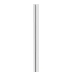LINEA 1 drevená lamela na doske - biela | biela, 2750 x 64 x 40 mm