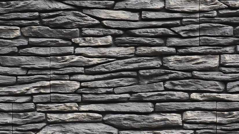 Betonový obklad, Z BETONU, CALIFORNIA 2 - grey, šedá, 150 x 550 mm, tloušťka 12-33 mm, 0.5 m2