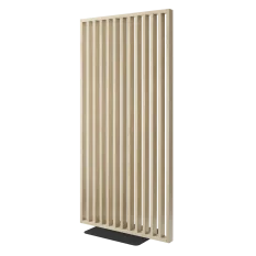 Dělící lamelová stěna s podstavcem - volně stojící, 990 x 2005 mm, (MDF), DUB SONOMA