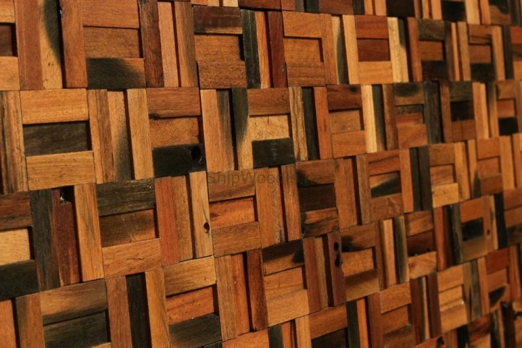 Mozaika z exotického dřeva