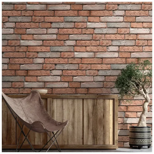 Cihlový obklad, Z BETONU, CHICAGO 1, cihlově oranžová, 510 x 150 mm, tloušťka 22-24 mm, 0,54 m2