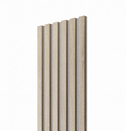 Luxusní zvuková izolace pro interiér - akustický panel s lamelami 