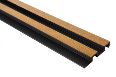 Vodeodolný lamelový panel (dve lamely) - DUB PRÍRODNÝ, 2700 x 115 x 20 mm
