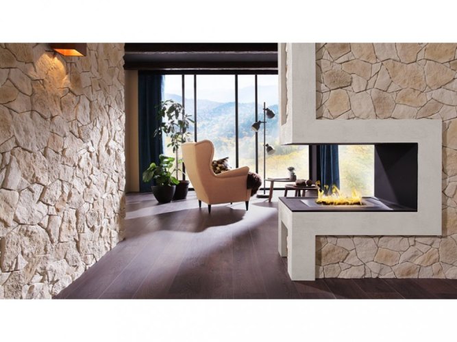 Sádrový obklad, ZE SÁDRY, NANGA 1, světle hnědá, 440 x 220 mm, tloušťka 12-30 mm, 0.43 m2