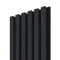 Akustický panel ACOUSTIC LINE - navy blue | černá, 2650 x 245 x 22 mm, lamely MDF + FINISH FOLIE, akustický podklad FILC