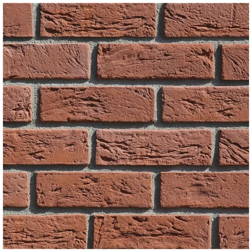 Cihlový obklad, Z BETONU, ARUBA 1 , červená, 65 x 210 mm, tloušťka 12-16 mm, 0.59 m2