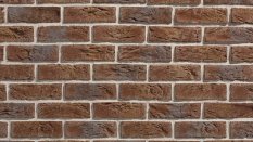 Cihlový obklad, Z BETONU, COUNTRY 668, tmavě hnědá, 205 x 62 mm, tloušťka 14-17 mm, 1 m2