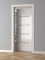 Orámovanie bezrámových dverí – HLADKÉ, tvrdý plast PolyForce (HD Polymér), základný biely náter (pretierateľný), 81 x 10 x 2400 mm