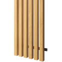 Lamely na fasádu, 6 lamel, MEDOVÝ DUB, 40 x 300 x 3000 mm, barevné varianty nosníku, HLINÍK